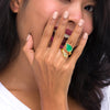 Ring - Green Onyx & Prasiolite