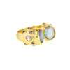 Ring - Constantinople - Labradorite and Blue Topaz