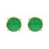 Earrings - Green Onyx Doublet Studs