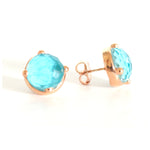 Earrings - Turquoise Doublet Studs