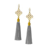 Earrings - Maxi Tassel - Dove Grey