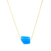 Necklace - Nugget - Blue Chalcedony