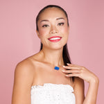 Necklace - Nugget - Blue Chalcedony