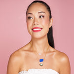 Necklace - Nugget - Blue Chalcedony