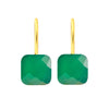 Earrings - Naked 2 in Green Onyx