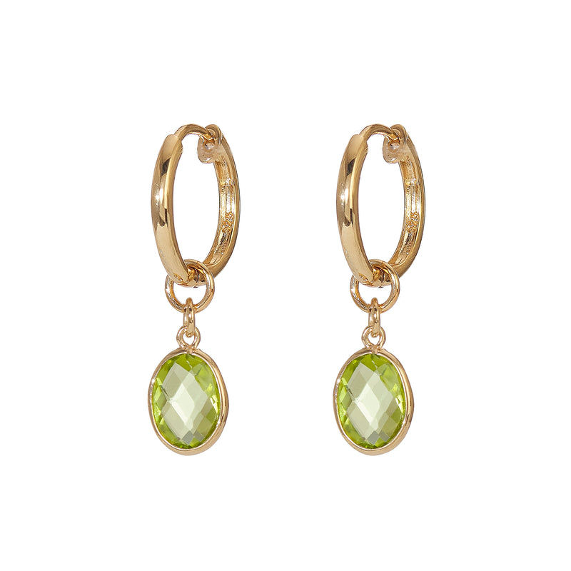 Earrings - Piccolo hoop in Peridot