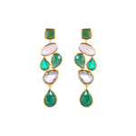 Earrings - Chandelier in Greens