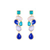 Earrings - Chandelier in Blues