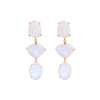 Earrings - Moonstone Trio Drops