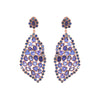 Earrings - Free Form Tanzanite & Sapphire Earrings