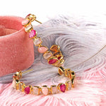 Earrings -  Mixed Hoops in Pinks