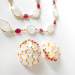 Necklace - Moonstone & Ruby