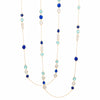 Necklace - Aqua & Blue Chalcedony & Rainbow Moonstone