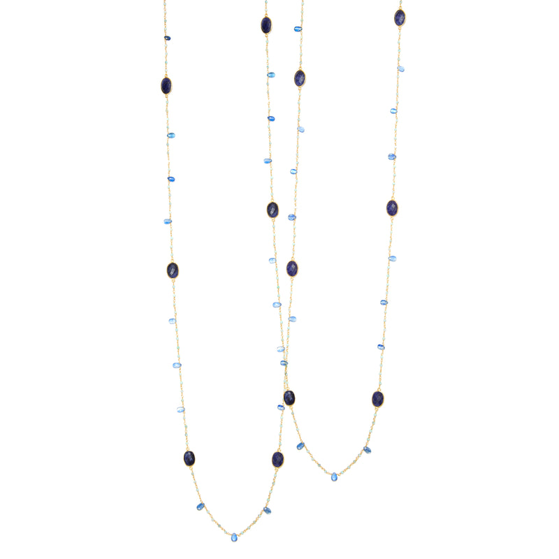 Necklace - Sapphire, Kyanite & Larimar