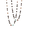 Necklace - Black Onyx, Blue Chalcedony & Tiger's Eye