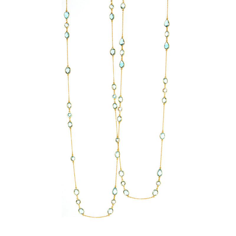 Necklace - Blue Topaz Station