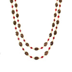 Necklace - Smoky Quartz & Ruby