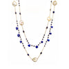 Necklace - Sapphire & Freshwater Pearls